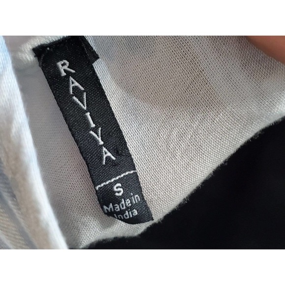 Raviya Womens White Blue Tie Dye 100% Rayon V Neck Sleeveless Maxi Dress Small - Picture 7 of 13